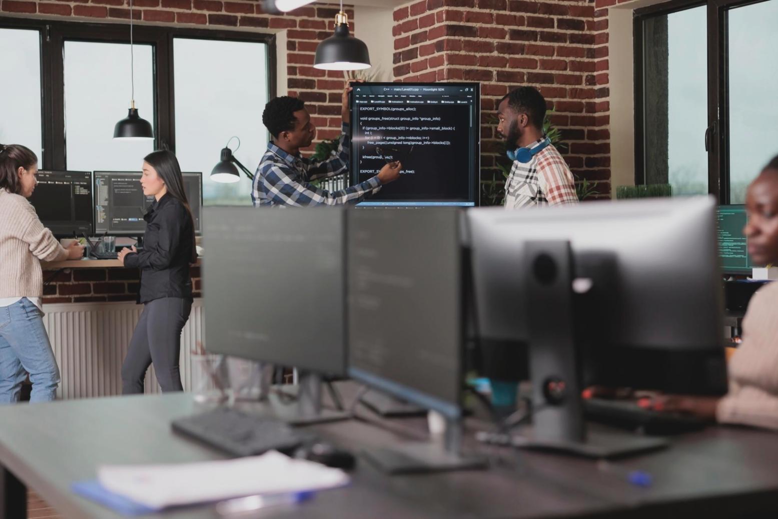 Annotated code walkthrough on a shared screen